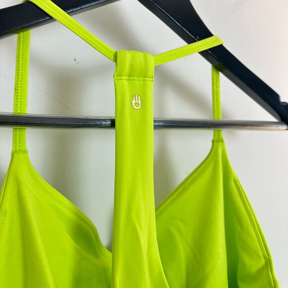 SPIRITUAL GANGSTER Jet Active Mini Dress in Lime Green Size Small - Picture 9 of 9